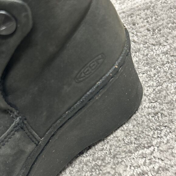 Keen Akita Ankle Boots Womens 8 Slate Gray Wedge Leather Snap Closure - Picture 2 of 11